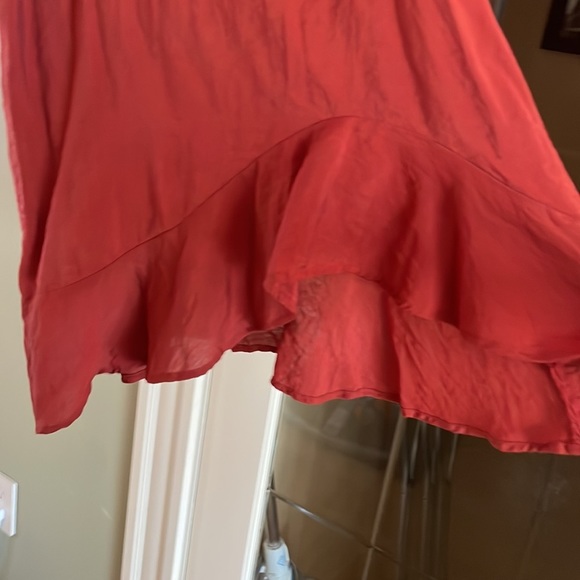 Anthropologie Lacausa Burnt Orange Slip Dress Size XS - Picture 8 of 9